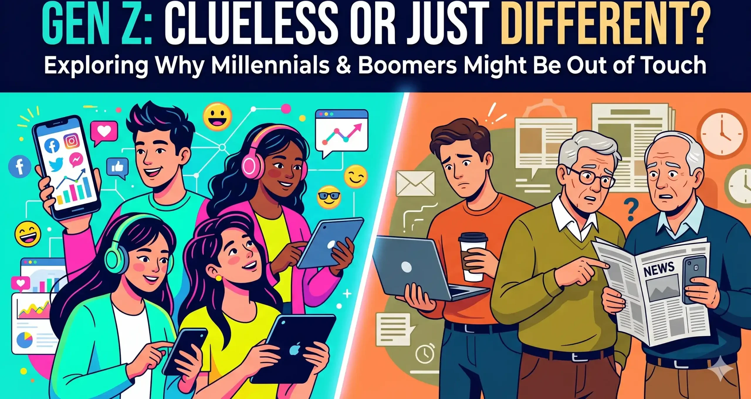 Gen Z Clueless or Just Different? Exploring Why Millennials & Boomers Might Be Out of Touch