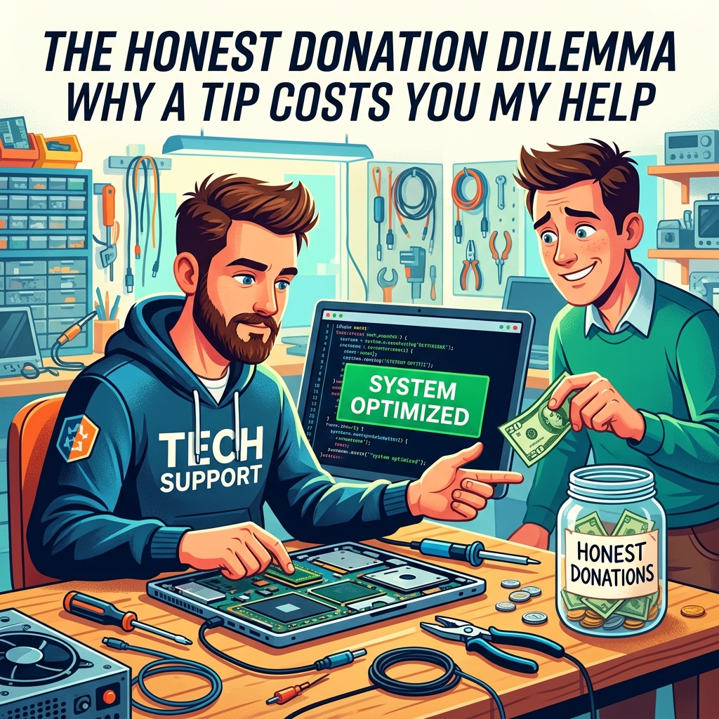 The Honest Donation Dilemma Why Your $20 “Tip” Costs You My Help